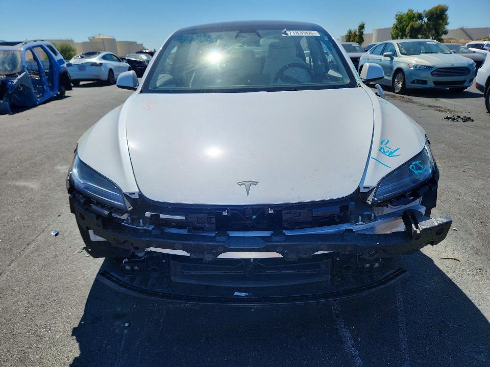 2024 Tesla Model 3 VIN 5YJ3E1EA0RF865068 COPART salvage auction — FRONT END, Ca - Salvage Certificate, sold $10,900 on 2026-07-20 (photo 5)