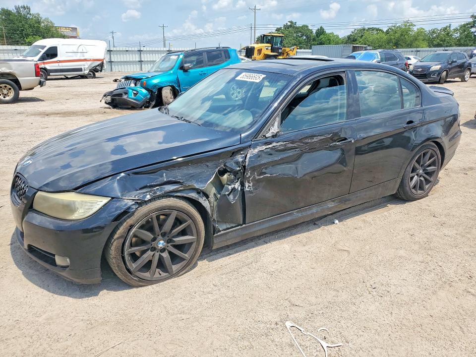 2009 BMW 3 series VIN WBAPH77579NL83918 COPART salvage auction — SIDE, FL - CERT OF TITLE SLVG REBUILDABLE (P), sold $875 on 2026-07-09 (photo 1)