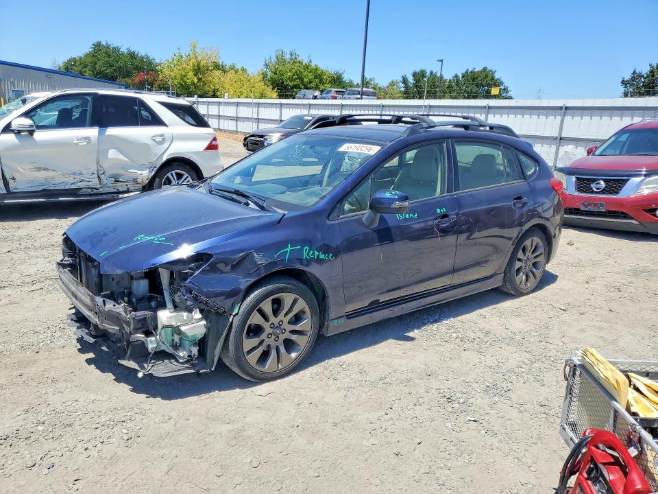 2016 Subaru Impreza VIN JF1GPAU66GH305230 COPART salvage auction — FRONT END, Ca - Salvage Certificate, sold $2,850 on 2026-07-14 (photo 1)