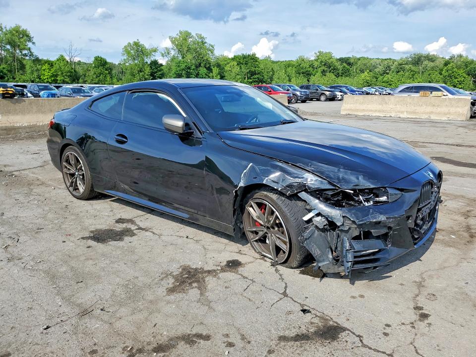 2021 BMW M4 VIN WBA13AR0XMCF61542 COPART salvage auction — FRONT END, Ny - Mv-907A Salvage Certificate, sold $19,400 on 2026-08-06 (photo 4)