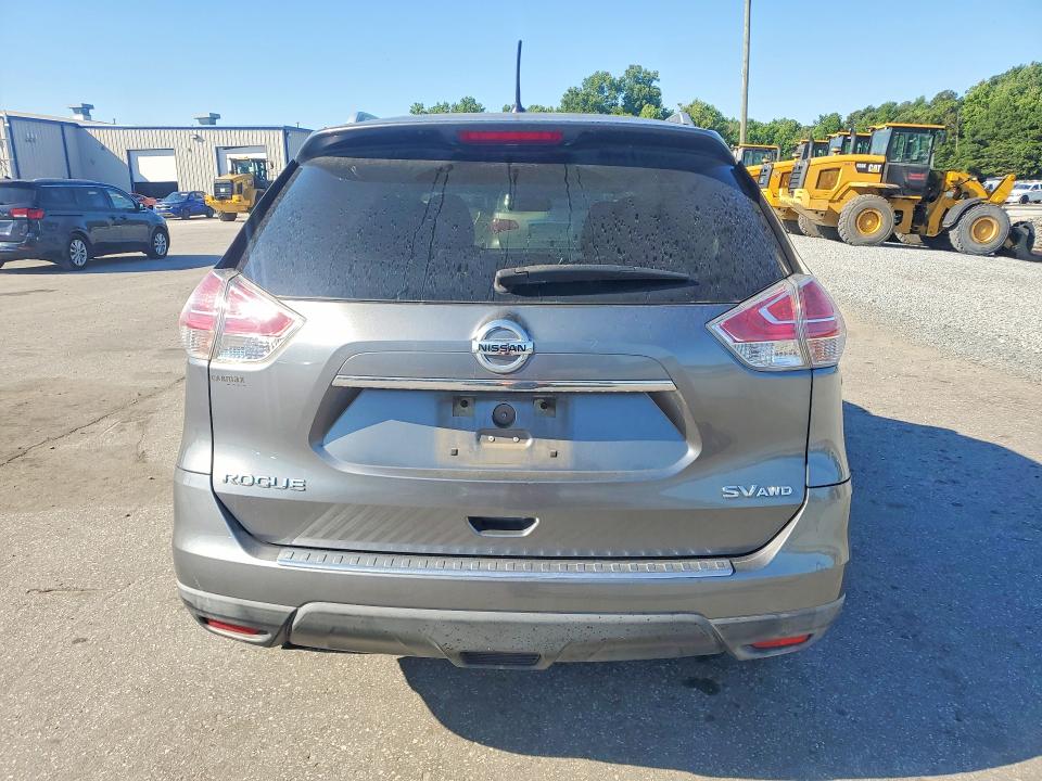 2016 Nissan Rogue VIN KNMAT2MV8GP653853 COPART salvage auction — MECHANICAL, Nc - Dealer Only Clean Title, sold $900 on 2026-07-09 (photo 6)