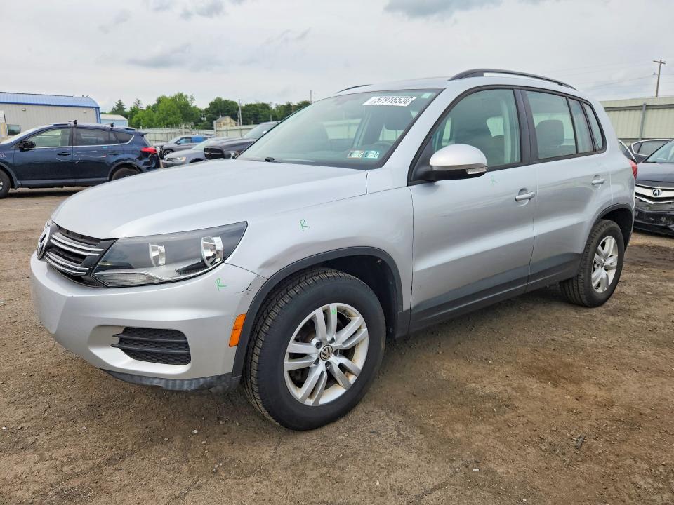 2016 Volkswagen Tiguan VIN WVGBV7AX6GW003647 COPART salvage auction — SIDE, Pa - Certificate Of Salvage, sold $2,750 on 2026-07-02 (photo 1)