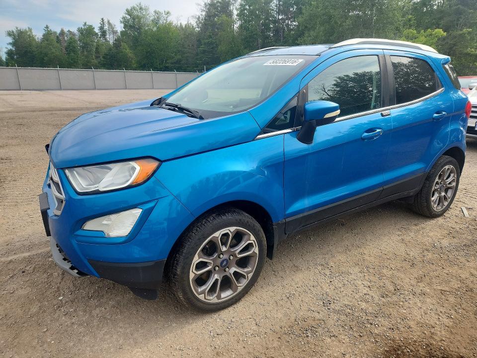 2018 Ford Ecosport VIN MAJ6P1WL9JC200250 COPART salvage auction — FRONT END, ON - PERMIT NO BRAND - UNFIT, sold $1,450 on 2026-07-02 (photo 1)