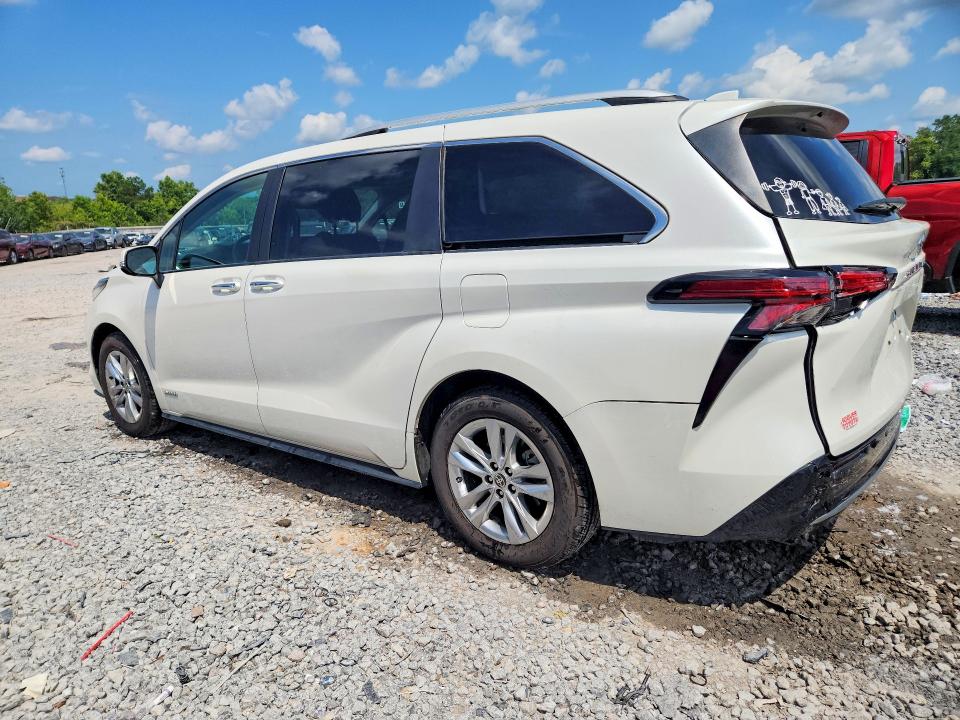 2021 Toyota Sienna VIN 5TDZRKEC8MS019927 COPART salvage auction — REAR END, AL - CERT OF TITLE-SALVAGE TITLE, sold $7,600 on 2026-07-28 (photo 2)