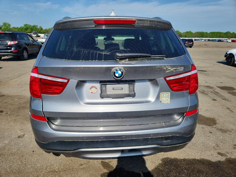 2017 BMW X3 VIN 5UXWX7C37H0W39684 COPART salvage auction — FRONT END, Ny - Mv-907A Salvage Certificate, sold $1,550 on 2026-07-20 (photo 6)