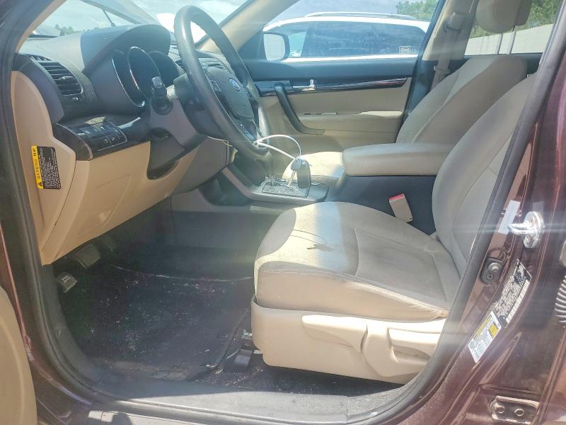 2013 Kia Sorento VIN 5XYKT4A25DG325329 COPART salvage auction — FRONT END, Mo - Certificate Of Title, sold $875 on 2026-07-10 (photo 7)