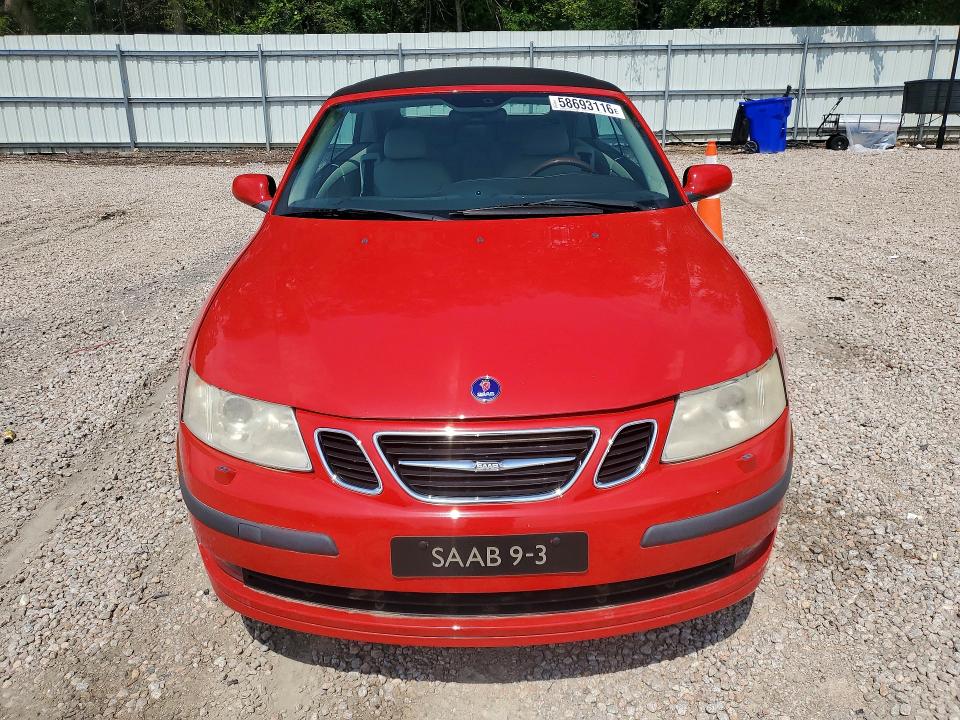2004 Saab 9-3 VIN YS3FD79Y546006422 COPART salvage auction — MINOR DENT/SCRATCHES, Nc - Dealer Only Clean Title, sold $3,550 on 2026-07-06 (photo 5)