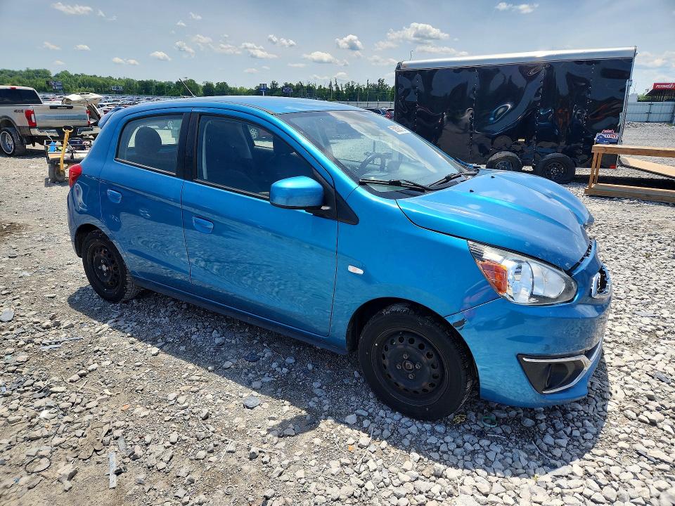 2019 Mitsubishi Mirage VIN ML32A3HJ3KH014292 COPART salvage auction — FRONT END, Il - Salvage Certificate, sold $1,050 on 2026-07-27 (photo 4)