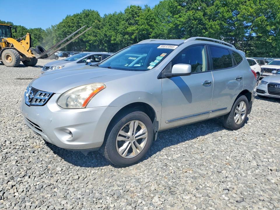 2013 Nissan Rogue VIN JN8AS5MV1DW624172 COPART salvage auction — MINOR DENT/SCRATCHES, Ma - Cert Of Title-Reconstrctd Coll, sold $450 on 2026-07-06 (photo 1)