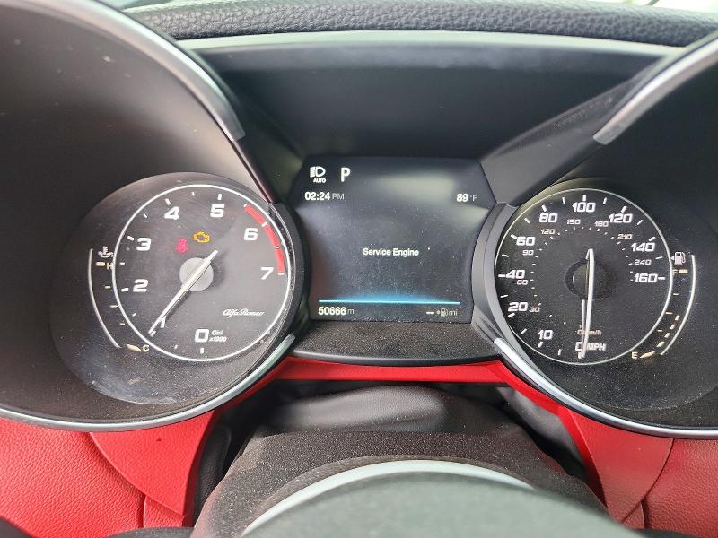 2017 Alfa romeo Giulia VIN ZARFAEEN4H7544406 COPART salvage auction — FRONT END, Mi - Dealer Only Clean Title, sold $4,600 on 2026-07-17 (photo 9)