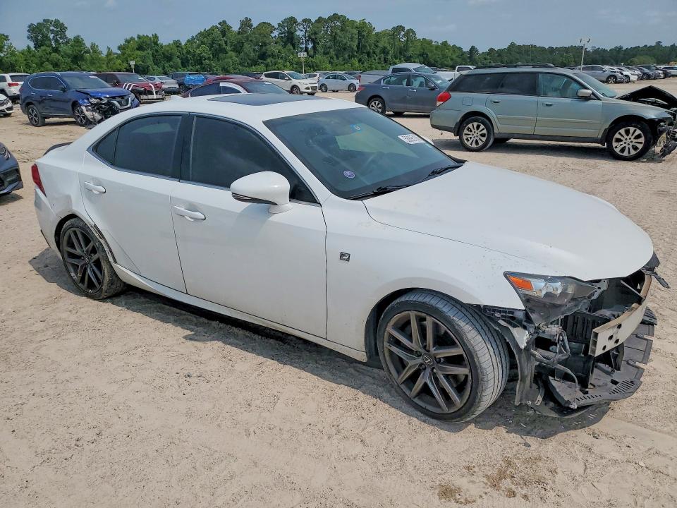 2015 Lexus Is VIN JTHBE1D2XF5021587 COPART salvage auction — FRONT END, Tx - Salvage Vehicle Title, sold $7,300 on 2026-07-28 (photo 4)