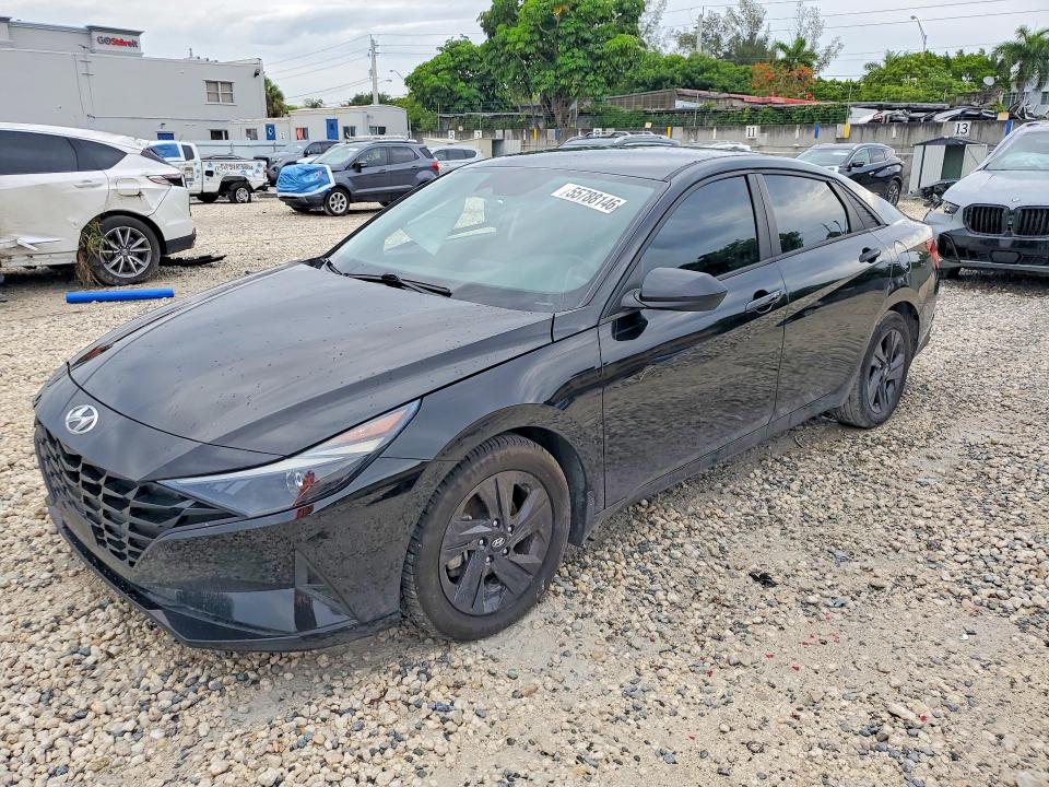 2021 Hyundai Elantra VIN 5NPLS4AG6MH017842 COPART salvage auction — SIDE, Fl - Certificate Of Destruction, sold $3,500 on 2026-07-10 (photo 1)