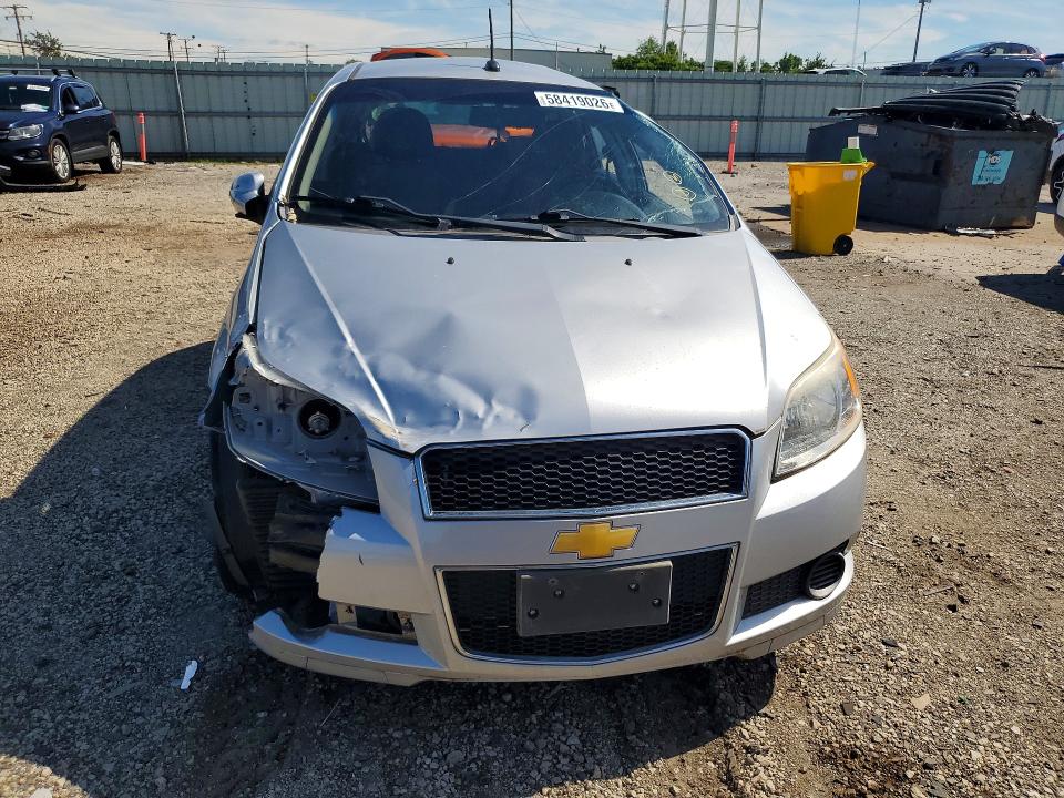 2011 Chevrolet Aveo VIN KL1TD6DE9BB203364 COPART salvage auction — ROOF, Il - Salvage Certificate, sold $650 on 2026-07-29 (photo 5)