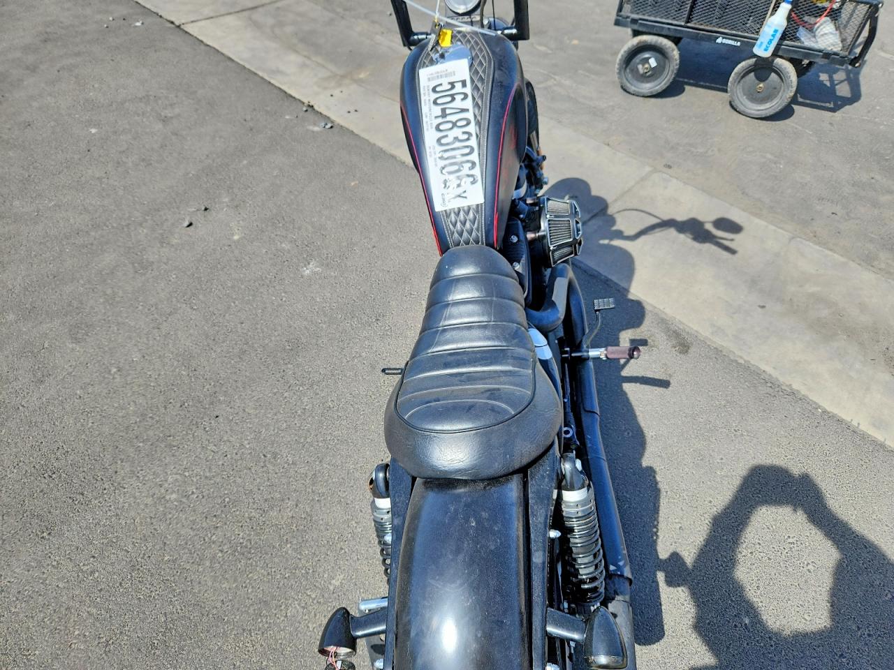 2017 Harley-Davidson XL883 VIN 1HD4LE217HC401503 COPART salvage auction — Side, CA - SALVAGE CERTIFICATE, sold $2,750 on 2026-07-09 (photo 6)