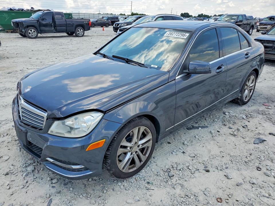 2013 Mercedes-benz C-klasse VIN WDDGF8AB8DR250704 COPART salvage auction — FRONT END, Ga - Cert Of Title-Salvage, sold $1,800 on 2026-07-27 (photo 1)