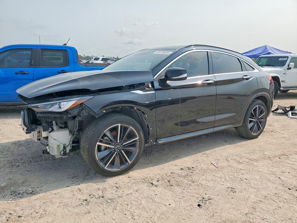 2024 Infiniti Qx55 VIN 3PCAJ5JR0RF107561 COPART salvage auction — FRONT END, Tx - Salvage Vehicle Title, sold $10,700 on 2026-07-02 (photo 1)