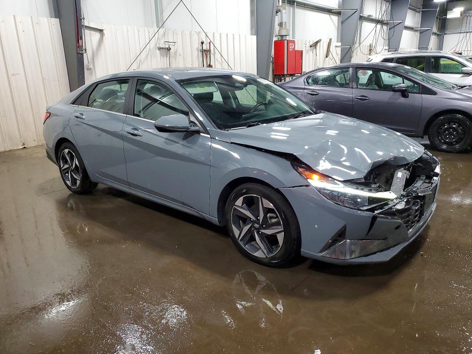 2022 Hyundai Elantra VIN KMHLN4AJ4NU015187 COPART salvage auction — FRONT END, Mn - Cert Of Title-Salvage, sold $1,500 on 2026-07-28 (photo 4)