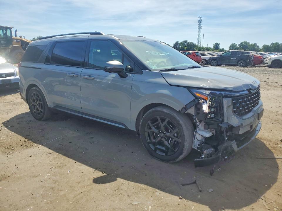 2025 Kia Carnival VIN KNDNE5K34S6482242 COPART salvage auction — FRONT END, VA - CERT OF TITLE - SALVAGE, sold $10,000 on 2026-07-29 (photo 4)