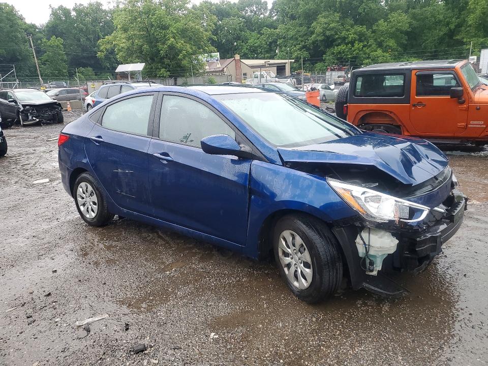 2017 Hyundai Accent VIN KMHCT4AE4HU233580 COPART salvage auction — FRONT END, Md - Cert Of Salvage > 75% Damage, sold $1,150 on 2026-07-07 (photo 4)