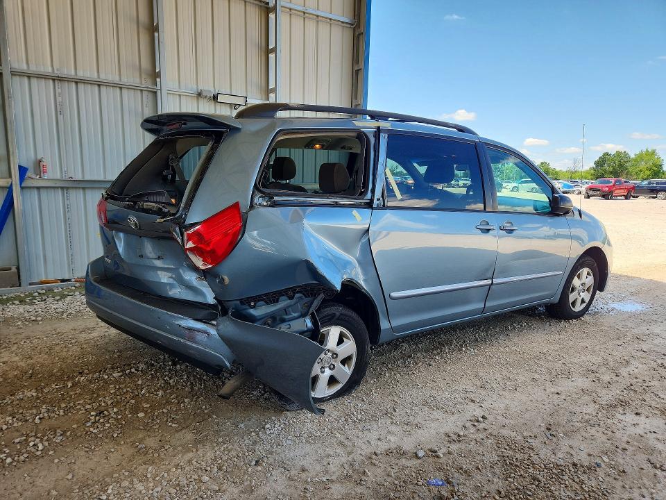 2006 Toyota Sienna VIN 5TDZA23C96S580540 COPART salvage auction — REAR END, Id - Salvage Certificate Of Title, sold $525 on 2026-07-06 (photo 3)