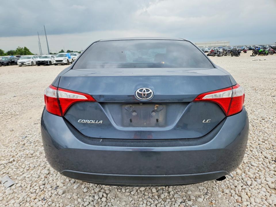 2016 Toyota Corolla VIN 2T1BURHE0GC619540 COPART salvage auction — SIDE, TX - SALVAGE VEHICLE TITLE (P), sold $950 on 2026-07-09 (photo 6)