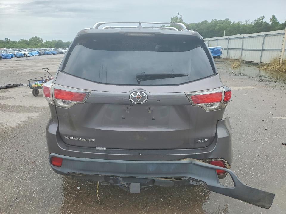 2016 Toyota Highlander VIN 5TDKKRFH1GS125598 COPART salvage auction — SIDE, Al - Cert Of Title-Salvage Title, sold $5,800 on 2026-07-16 (photo 6)
