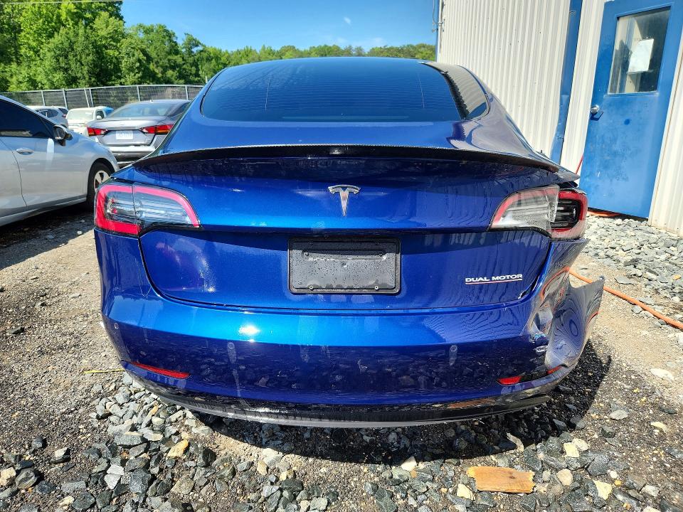 2022 Tesla Model 3 VIN 5YJ3E1EC6NF321735 COPART salvage auction — FRONT END, WV - CERTIFICATE OF TITLE, sold $12,900 on 2026-07-14 (photo 6)