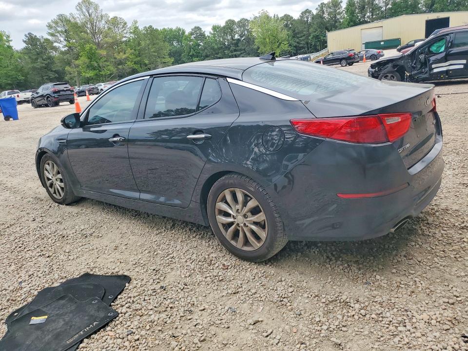 2014 Kia Optima VIN 5XXGN4A75EG345646 COPART salvage auction — REAR END, Nc - Salvage Certificate Of Title, sold $750 on 2026-07-24 (photo 2)