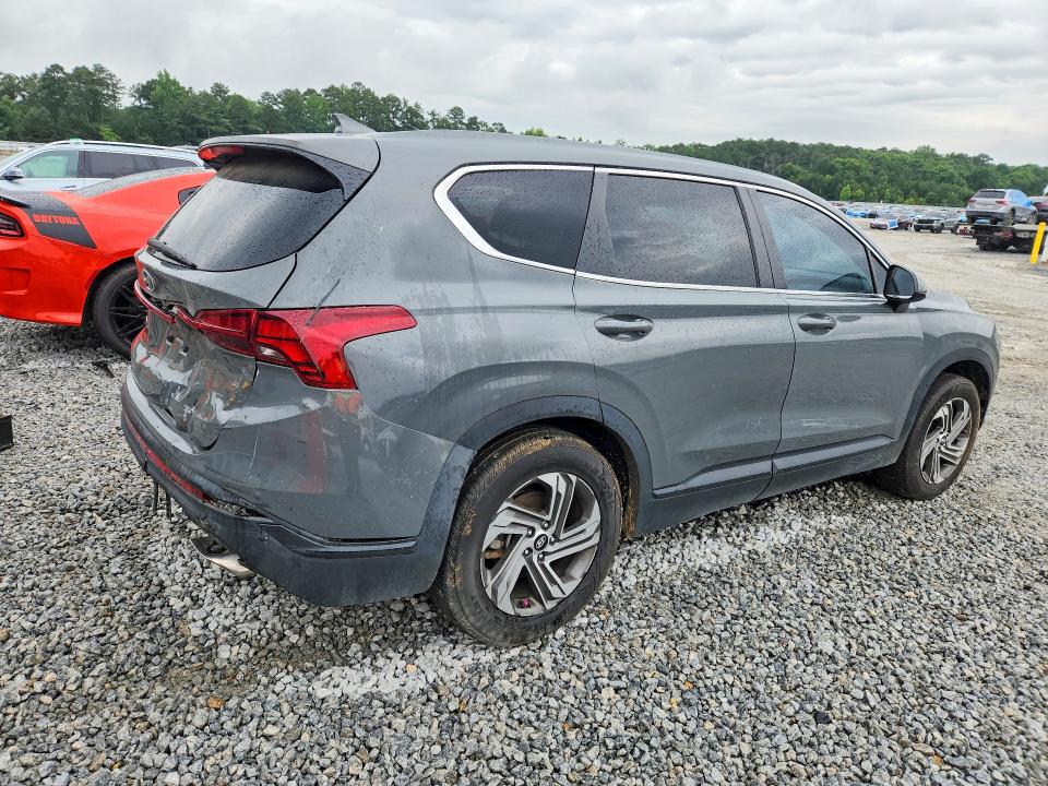 2021 Hyundai Santa fe VIN 5NMS14AJ1MH326965 COPART salvage auction — REAR END, Ga - Certificate Of Title, sold $5,600 on 2026-07-09 (photo 3)