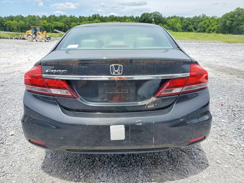 2013 Honda Civic VIN 19XFB2F56DE242470 COPART salvage auction — SIDE, FL - CERTIFICATE OF TITLE, sold $675 on 2026-07-02 (photo 6)