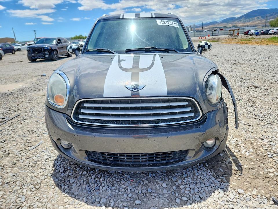 2012 Mini Cooper VIN WMWZB3C53CWM03141 COPART salvage auction — FRONT END, Ut - Salvage Certificate, sold $325 on 2026-07-31 (photo 5)