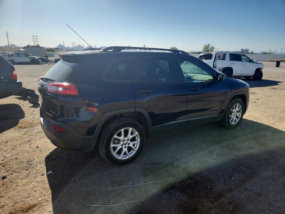 2016 Jeep Cherokee VIN 1C4PJLABXGW126256 COPART salvage auction — NORMAL WEAR, Az - Certificate Of Title, sold $1,300 on 2026-07-10 (photo 3)