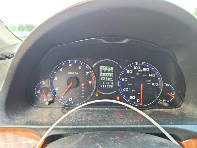 2007 Acura Tsx VIN JH4CL96977C013298 COPART salvage auction — REAR END, Sc - Cert Of Title-Salvage, sold $650 on 2026-07-15 (photo 9)