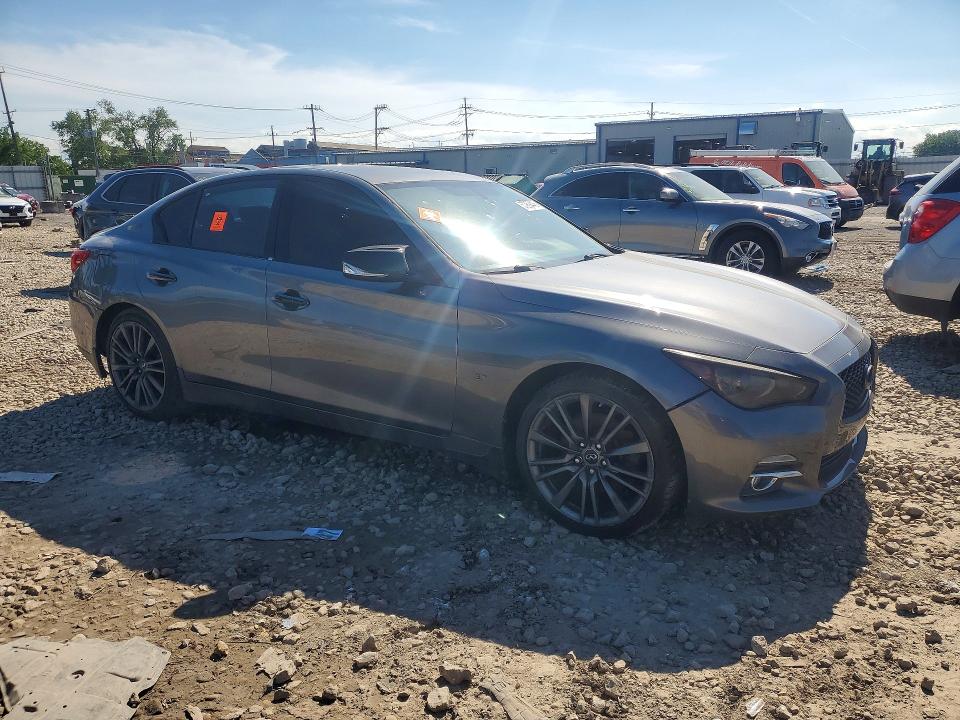 2015 Infiniti VIN JN1BV7AR0FM408762 COPART salvage auction — FRONT END, Il - Salvage Certificate, sold $750 on 2026-07-29 (photo 4)