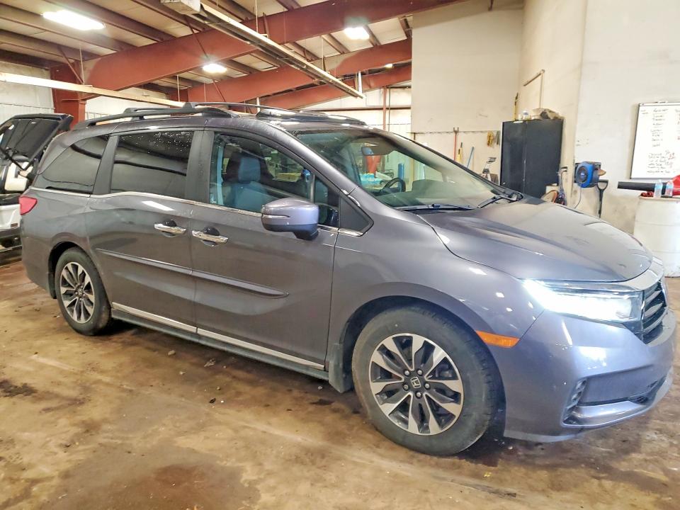 2024 Honda Odyssey VIN 5FNRL6H65RB034069 COPART salvage auction — FRONT END, MI - CERTIFICATE OF TITLE, sold $14,800 on 2026-07-31 (photo 4)