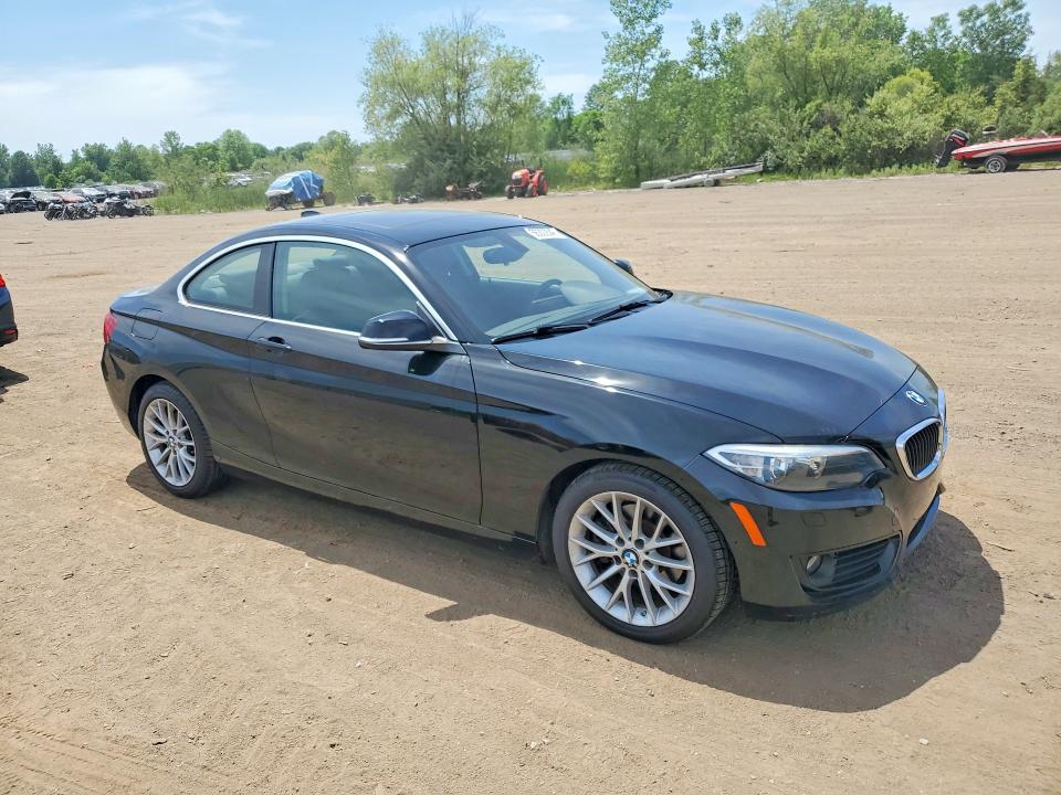 2015 BMW 2er VIN WBA1F7C57FVX96127 COPART salvage auction — HAIL, Oh - Cert Of Title-Salvage, sold $2,900 on 2026-07-16 (photo 4)