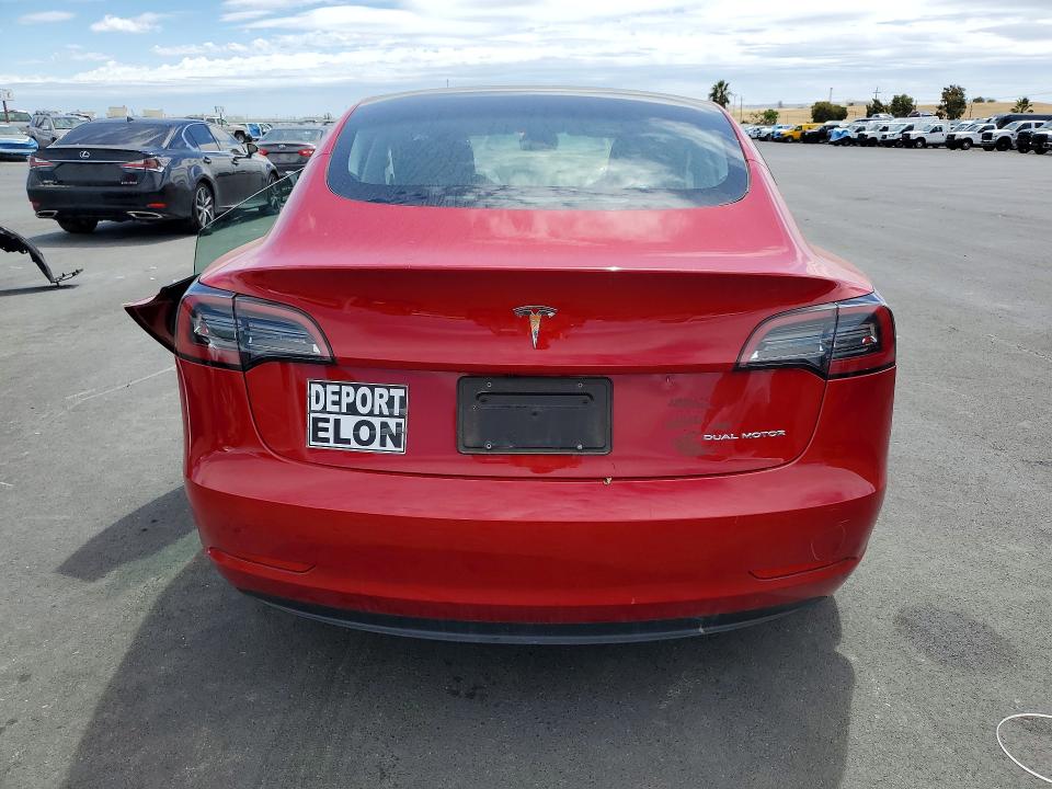 2023 Tesla Model 3 VIN 5YJ3E1EB5PF609904 COPART salvage auction — SIDE, Ca - Salvage Certificate, sold $11,000 on 2026-07-15 (photo 6)