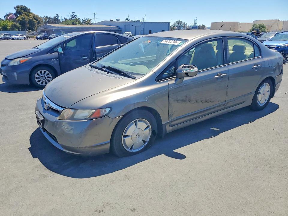 2007 Honda Civic VIN JHMFA36207S003608 COPART salvage auction — UNDERCARRIAGE, Ca - Salvage Certificate, sold $1,050 on 2026-07-27 (photo 1)