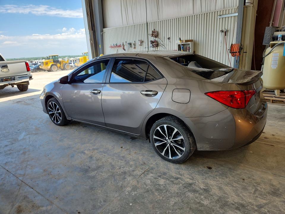 2017 Toyota Corolla VIN 5YFBURHE1HP681207 COPART salvage auction — HAIL, Ne - Cert Of Title-Salvage, sold $4,500 on 2026-07-07 (photo 2)
