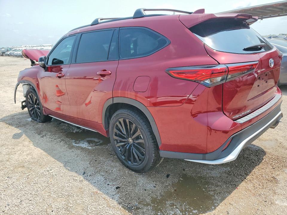 2023 Toyota Highlander VIN 5TDKDRAH1PS021968 COPART salvage auction — FRONT END, TX - CERTIFICATE OF TITLE, sold $175 on 2026-07-28 (photo 2)