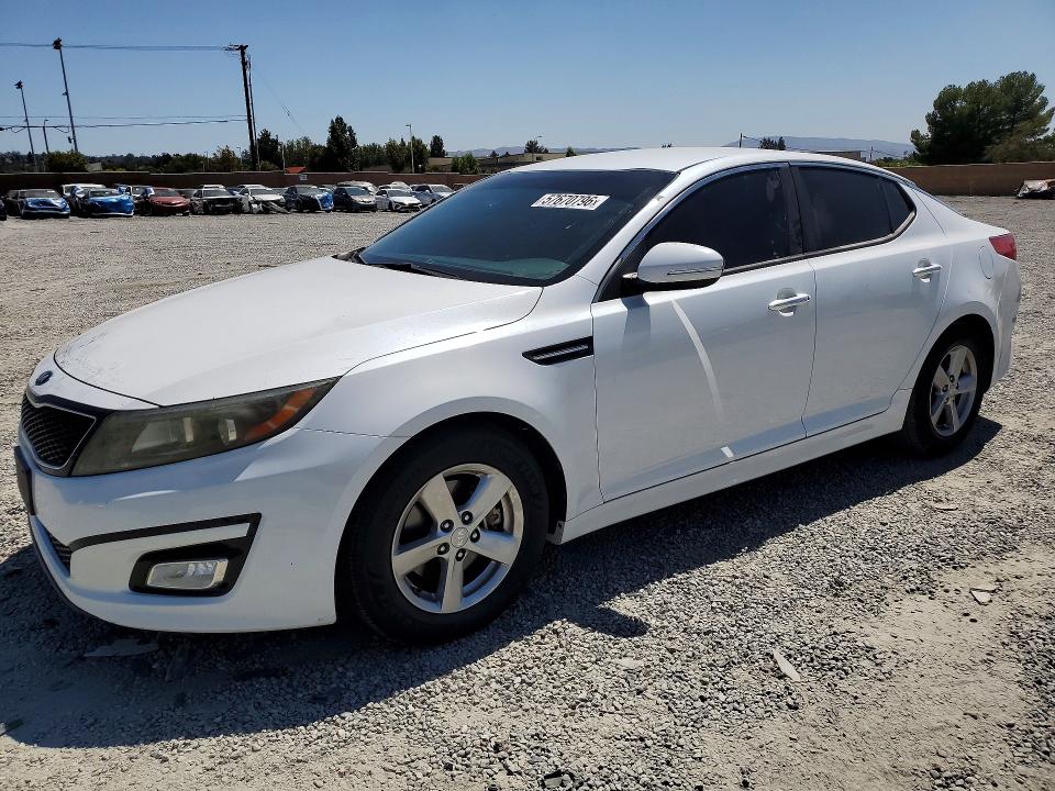 2015 Kia Optima VIN 5XXGM4A74FG489631 COPART salvage auction — VANDALISM, Ca - Salvage Certificate, sold $2,050 on 2026-07-08 (photo 1)