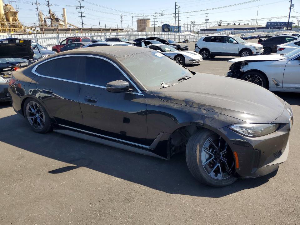2024 BMW I4 VIN WBY43AW07RFS49281 COPART salvage auction — FRONT END, Ca - Salvage Certificate, sold $9,700 on 2026-07-20 (photo 4)
