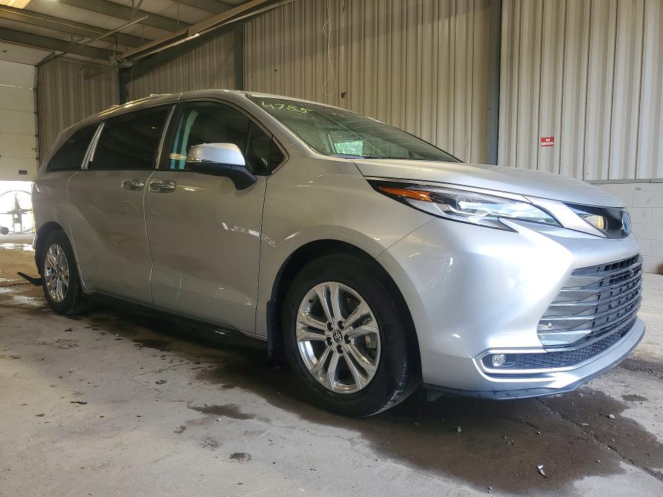 2023 Toyota Sienna VIN 5TDESKFC4PS104785 COPART salvage auction — REAR END, Pa - Certificate Of Salvage, sold $21,700 on 2026-07-08 (photo 4)
