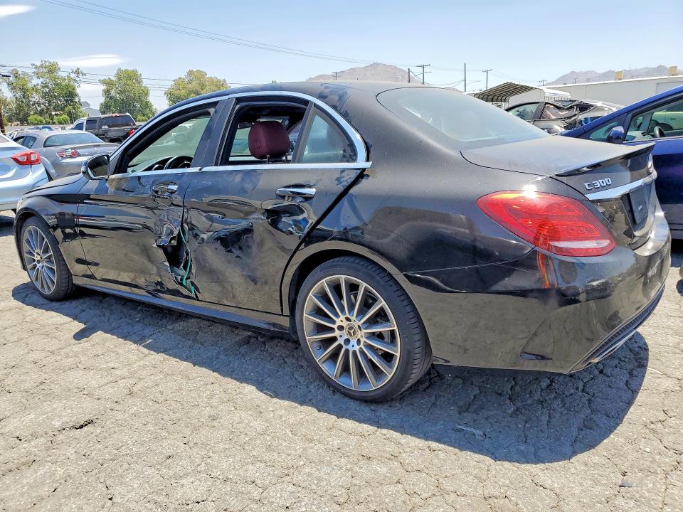 2018 Mercedes-benz C-klasse VIN WDDWF4JB2JR405215 COPART salvage auction — SIDE, Ca - Salvage Certificate, sold $9,100 on 2026-08-13 (photo 2)