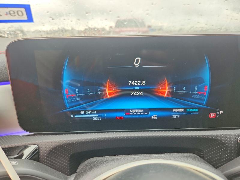 2026 Mercedes-benz Cla-klasse amg VIN W1K5J5BB3TN582039 COPART salvage auction — REAR END, Tx - Salvage Vehicle Title, sold $25,000 on 2026-07-30 (photo 9)