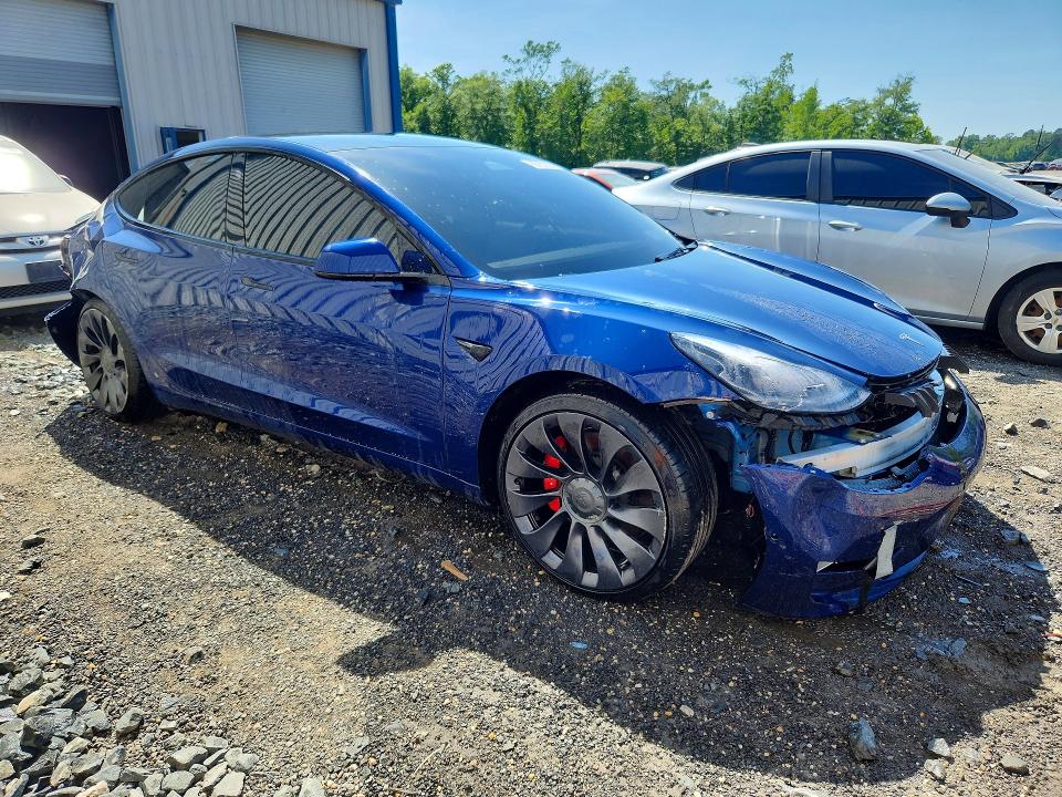 2022 Tesla Model 3 VIN 5YJ3E1EC6NF321735 COPART salvage auction — FRONT END, WV - CERTIFICATE OF TITLE, sold $12,900 on 2026-07-14 (photo 4)