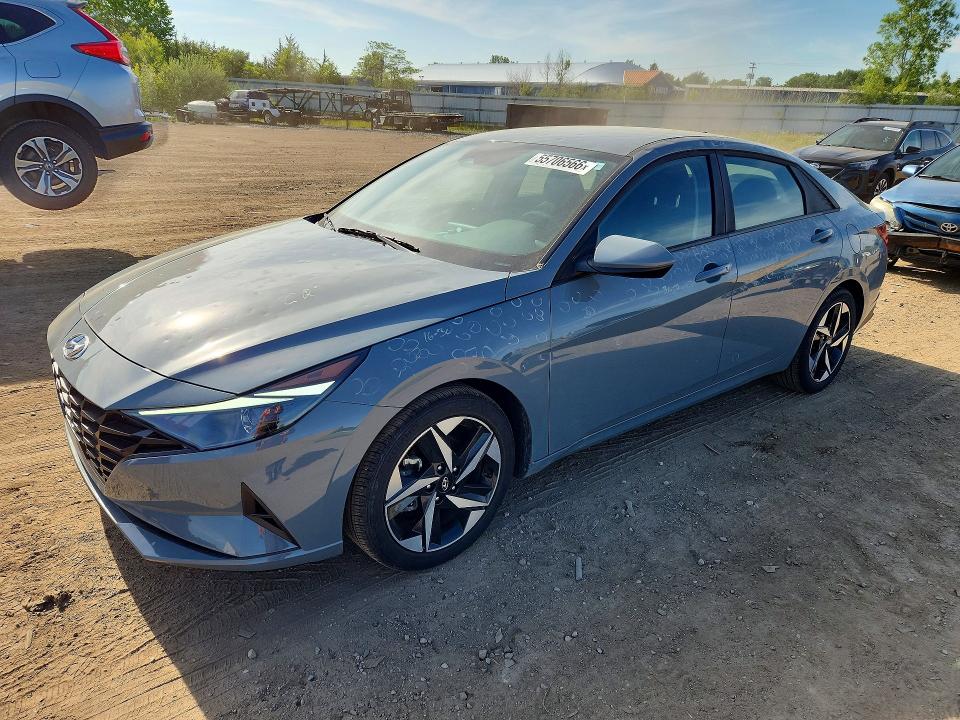 2023 Hyundai Elantra VIN KMHLS4AG9PU404911 COPART salvage auction — HAIL, Oh - Cert Of Title-Salvage, sold $9,300 on 2026-07-02 (photo 1)