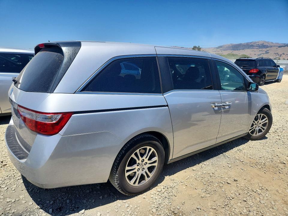 2012 Honda Odyssey VIN 5FNRL5H47CB084455 COPART salvage auction — FRONT END, Ca - Salvage Certificate, sold $1,200 on 2026-07-02 (photo 3)