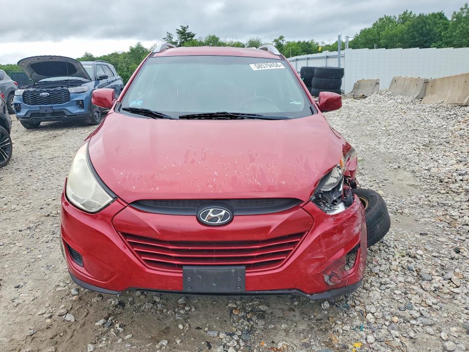 2010 Hyundai Tucson VIN KM8JUCAC7AU056610 COPART salvage auction — FRONT END, Ma - Cert Of Title-Reconstrctd Coll, sold $850 on 2026-07-08 (photo 5)