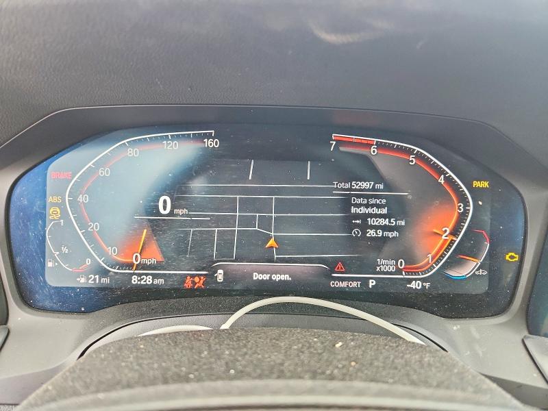2020 BMW VIN 3MW5R1J0XL8B42492 COPART salvage auction — FRONT END, Tx - Salvage Vehicle Title, sold $12,500 on 2026-07-30 (photo 9)